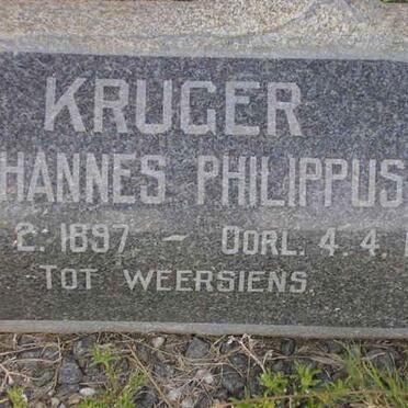 KRUGER Johannes Philippus 1897-1963