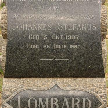 LOMBARD Johannes Stefanus 1907-1960