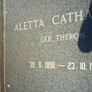 LIESCHING Aletta Catharina nee THERON 1898-1983