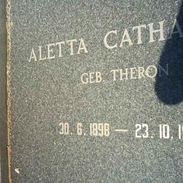 LIESCHING Aletta Catharina nee THERON 1898-1983