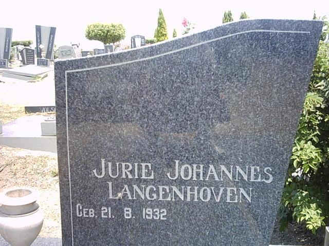 LANGENHOVEN Jurie Johannes 1932-