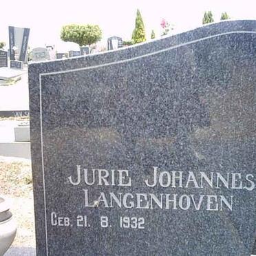 LANGENHOVEN Jurie Johannes 1932- &amp; Wilhelmina Hendrika 1936-1985