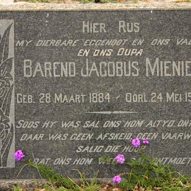 MIENIE Barend Jacobus 1884-1956