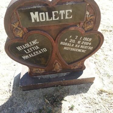 MOLETE Ntaoleng Lettia Mmalerato 1969-2004