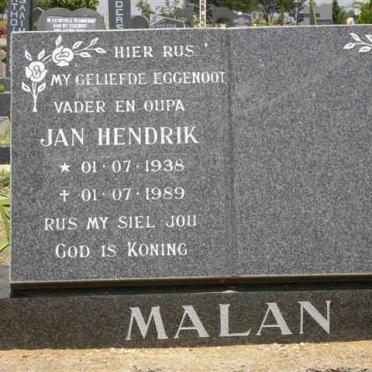 MALAN Jan Hendrik 1938-1989