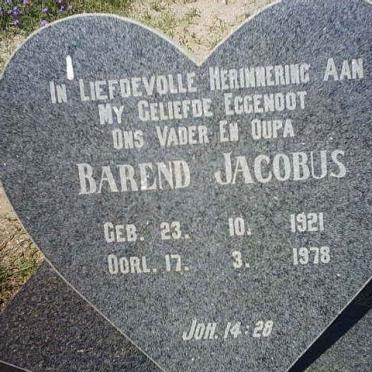 MERWE Barend Jacobus, van der 1921-1978