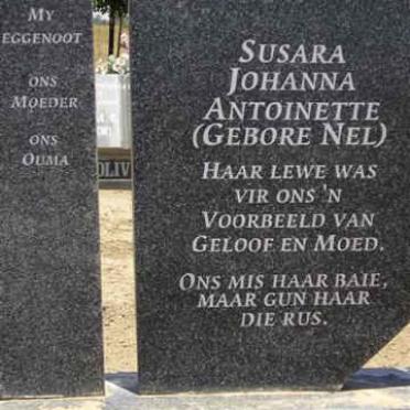 OOSTHUIZEN Susara Johanna Antoinette nee NEL -1997