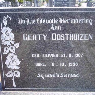 OOSTHUIZEN Gerty nee OLIVIER 1907-1996