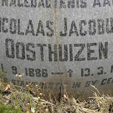 OOSTHUIZEN Nicolaas Jacobus 1886-1975