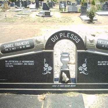 PLESSIS Sarel Francois, du 1913-1985 &amp; Helena Gertruida 1919-1999