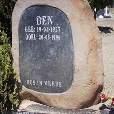 PLESSIS Ben, du 1927-1996