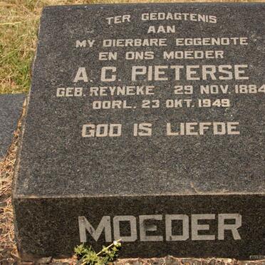 PIETERSE A.C. nee REYNEKE 1884-1949