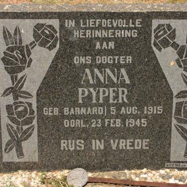 PYPER Anna nee BARNARD 1915-1945