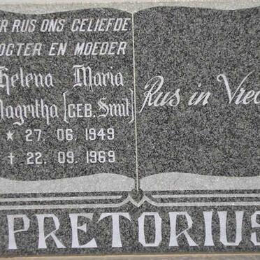 PRETORIUS Helena Maria Magritha nee SMIT 1949-1969