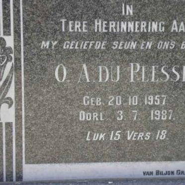 PLESSIS O.A., du 1957-1987