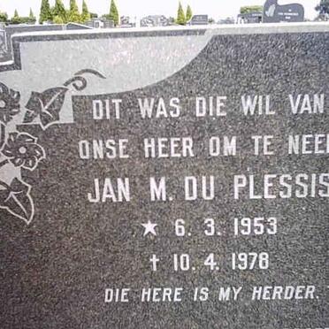 PLESSIS Jan M., du 1953-1978
