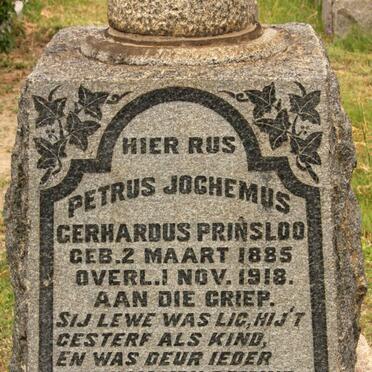 PRINSLOO Petrus Jochemus Gerhardus 1885-1918