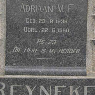 REYNEKE Adriaan M.F. 1938-1960