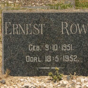 ROWE Ernest 1951-1952