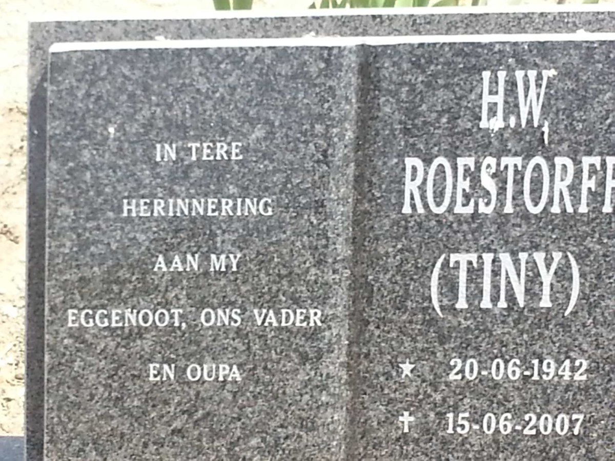 ROESTORFF H.W. 1942-2007