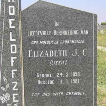 ROELOFFZE Elizabeth J.C. 1890-1981