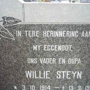 STEYN Willie 1914-1981
