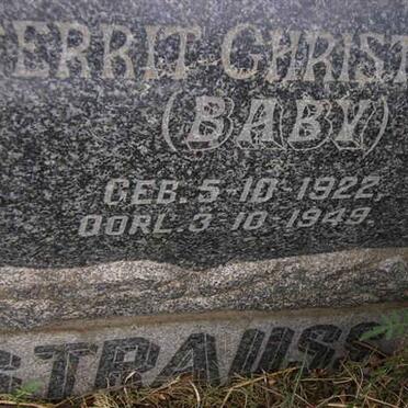 STRAUSS Gerrit Christian 1922-1949