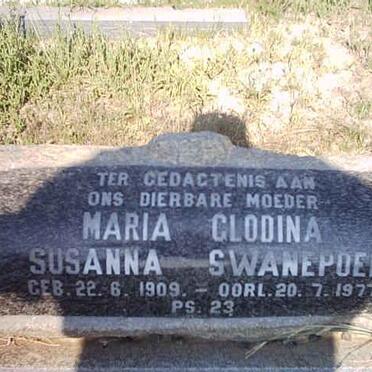 SWANEPOEL Maria Glodina Susanna 1909-1977