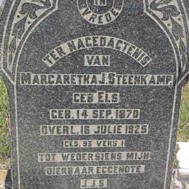 STEENKAMP Margaretha J. nee ELS 1870-1925