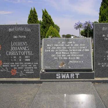 SWART Lourens Johannes Christoffel 1957-1995 &amp; Adri GOOSEN 1953-1990