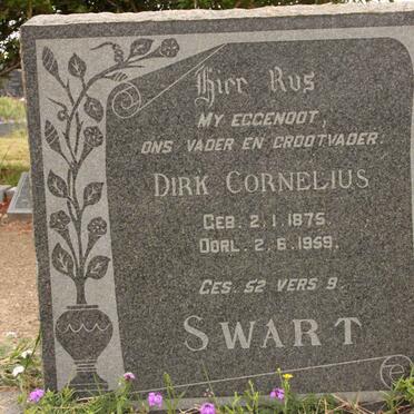 SWART Dirk Cornelius 1875-1959