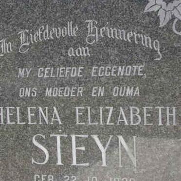 STEYN Helena Elizabeth 1929-1986
