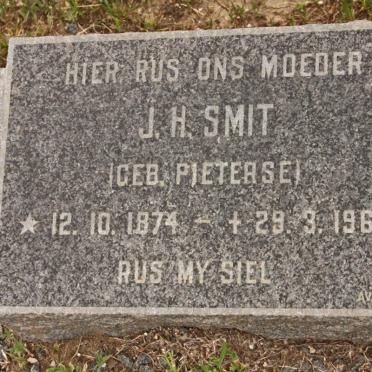 SMIT J.H. nee PIETERSE 1874-1966