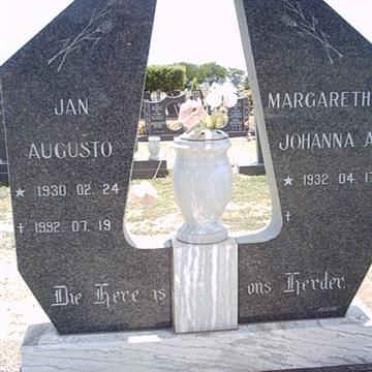TOIT Jan Augusto, du 1930-1992 &amp; Margaretha Johanna 1932-