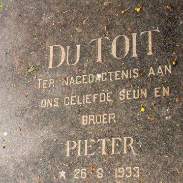 TOIT Pieter, du 1933-1967