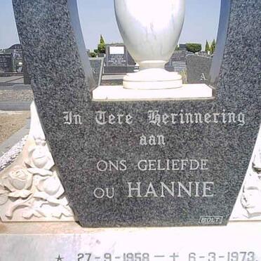 TOIT Johan, du 1958-1973