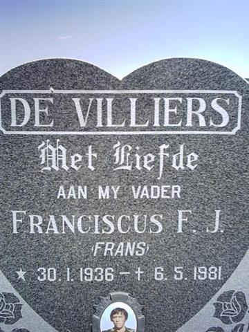 VILLIERS Franciscus F.J., de 1936-1981