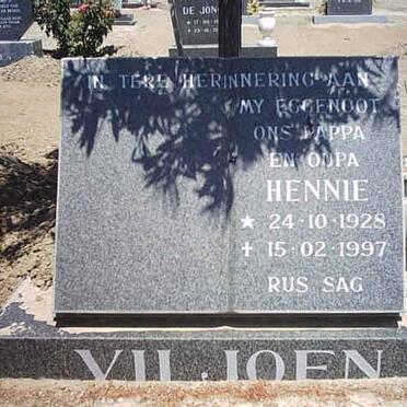 VILJOEN Hennie 1928-1997