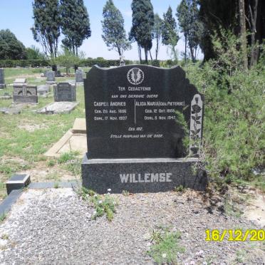WILLEMSE Casper Andries 1856-1937 &amp; Alida Maria PIETERSE 1858-1947