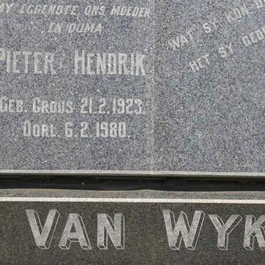 WYK Pieter Hendrik, van nee CROUS 1923-1980