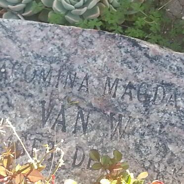 WYK Jacomina Magdalena, van nee DE KLERK 1939-2009