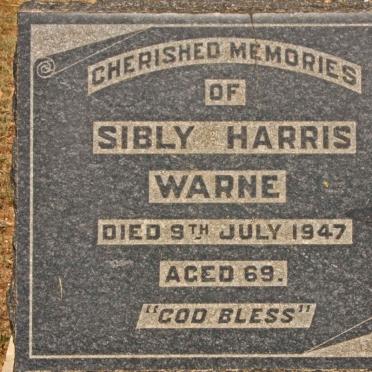 WARNE Sibly Harris -1947