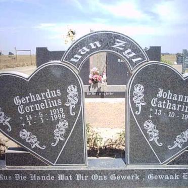 ZYL Gerhardus Cornelius, van 1919-1996 &amp; Johanna Catharina 1921-