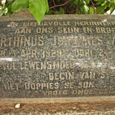 ZYL Marthinus Johannes, van 1928-1958