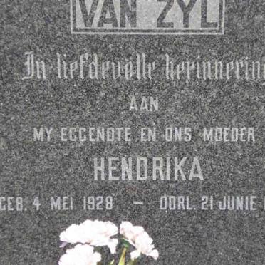 ZYL Hendrika, van 1928-1969