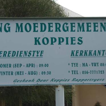 1. N.G. Moedergemeente, Koppies