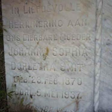 SMIT Johanna Sophia Dorletha 1870-1937