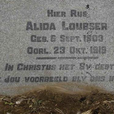 LOUBSER Alida 1903-1919