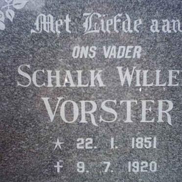 VORSTER Schalk Willem 1851-1920