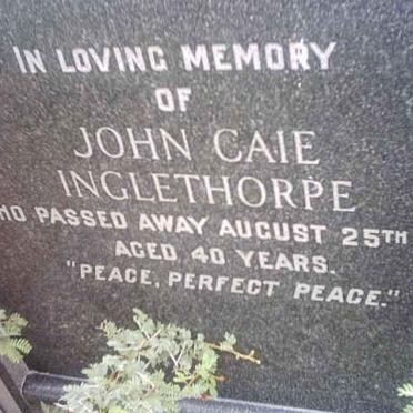 INGLETHORPE John Caie -1924